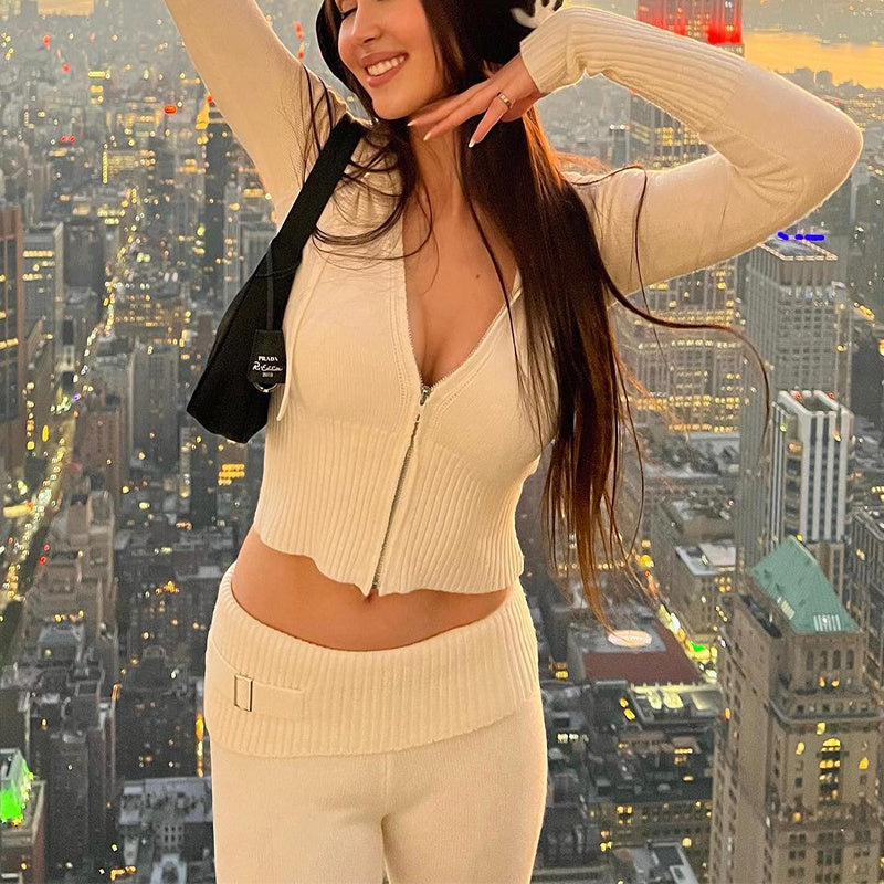 Hoodie Zip Long Sleeve Sweater tracksuit